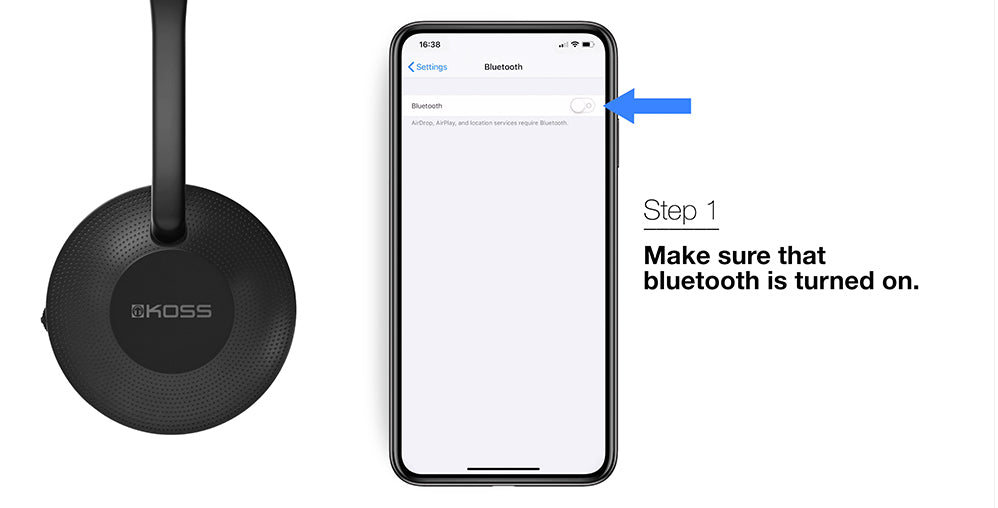 How to Pair Your Koss KPH7 Wireless Bluetooth Headphones Koss