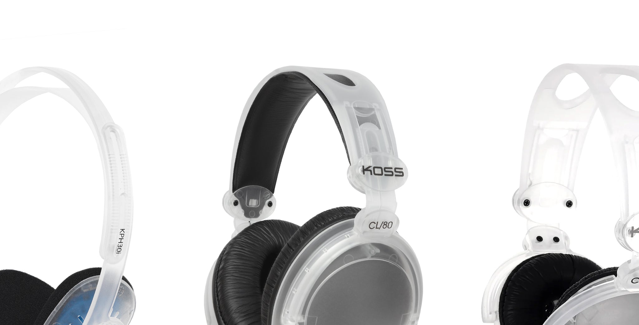 Koss Clear Transparent Headphones Koss Stereophones