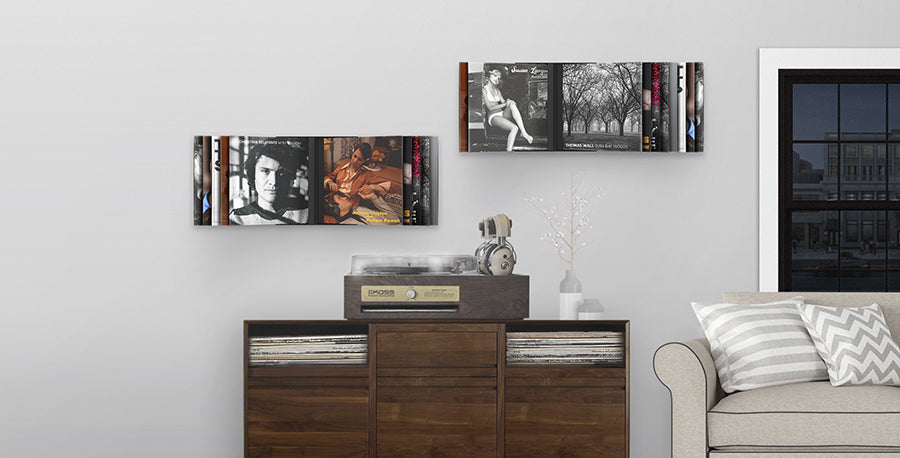 Record Wall Rack - Koss Stereophones