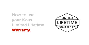 How To Use Your Koss KPH8 On-Ear Headphone Limited Lifetime Warranty