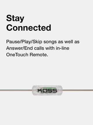 Koss CL3i Earbuds in-line one touch remote