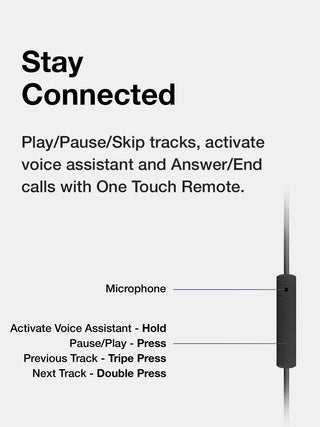 In-line mic and remote on the Koss KPH7iK On Ear Headphones
