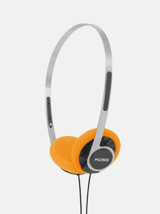 Koss KPH40 Retro with orange cushions