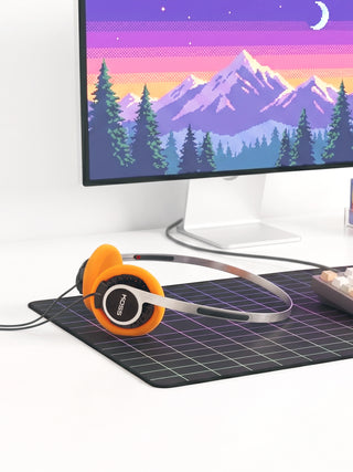 Koss KPH40 Retro laying on a modern desk