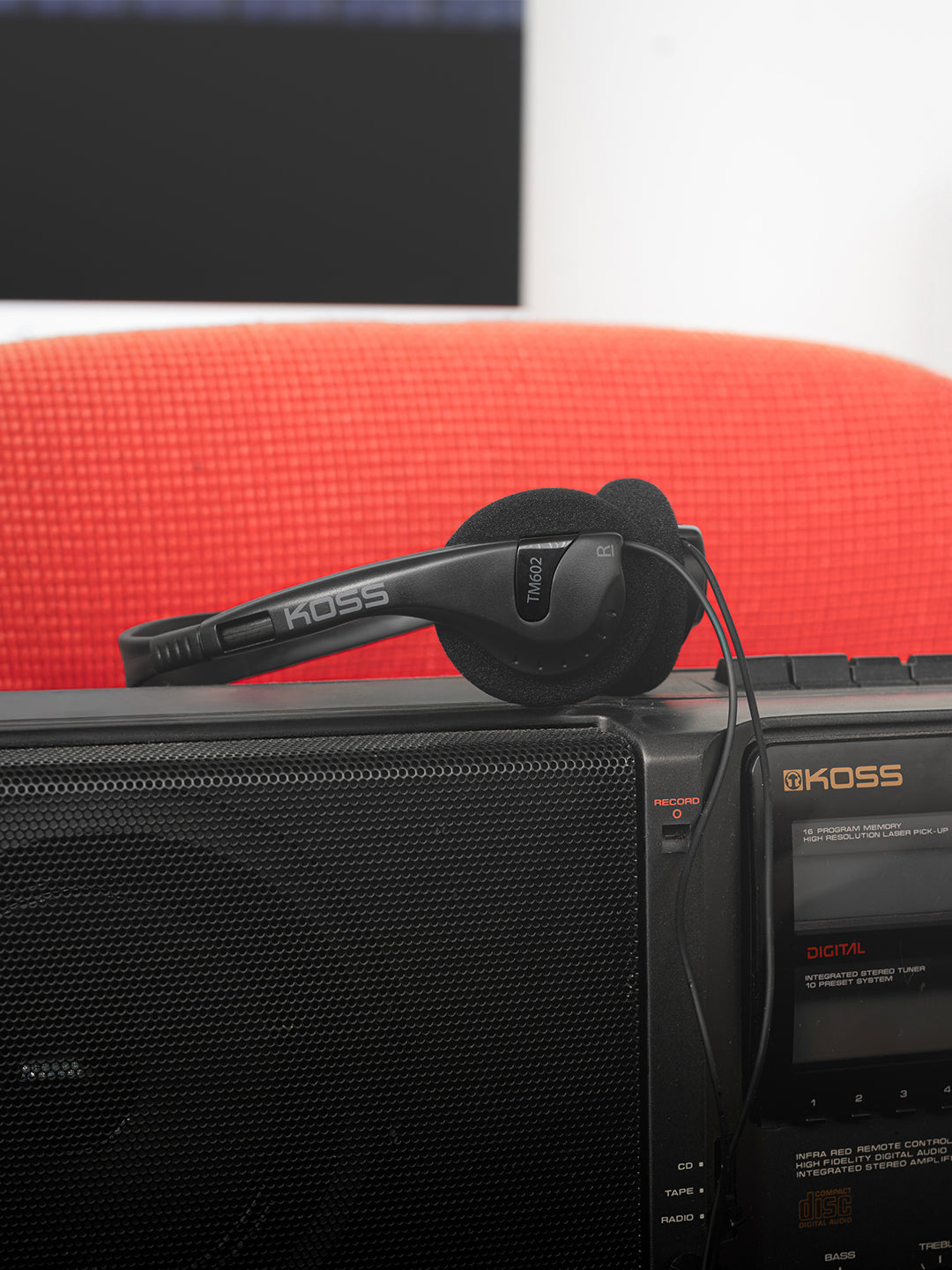 Red Tm602 TM602 Retro On Ear Headphones - Koss Stereophones
