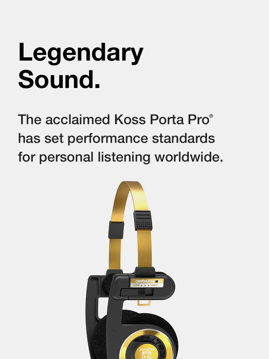 Porta Pro® Limited Edition Black Gold Headphones - Koss Stereophones