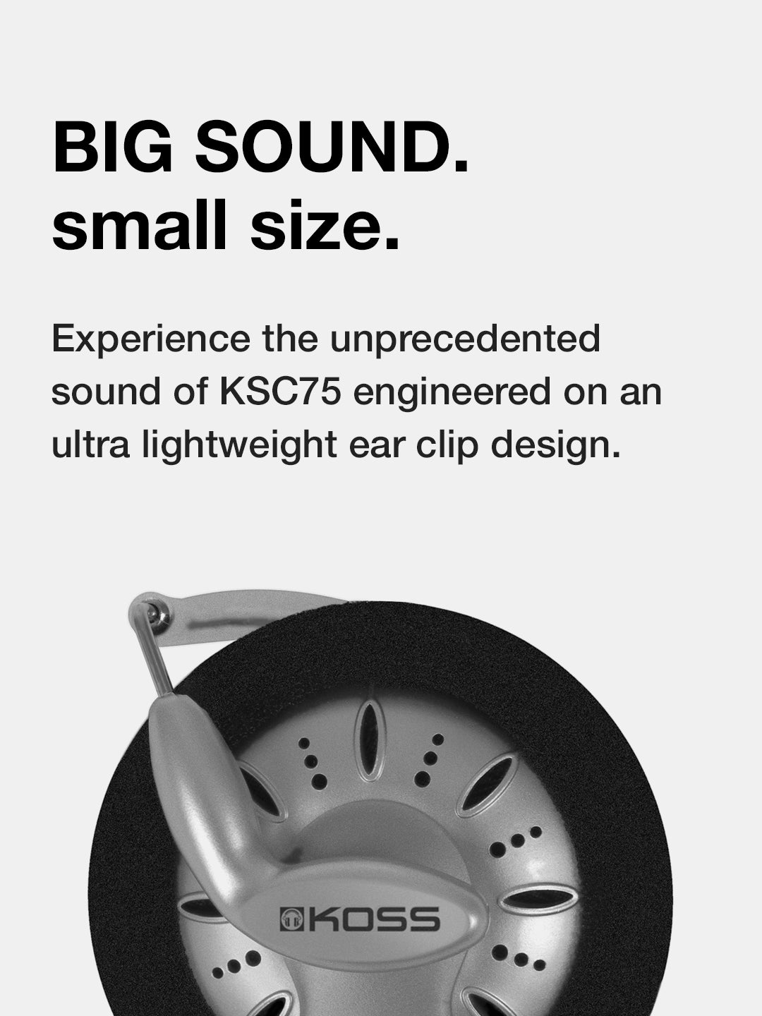 Koss KSC75 On Ear Clip
