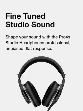 Koss Pro4S Full Size Studio Headphones, Black with Silver Trim 10 Koss Pro4S Studio Over Ear Headphones with professional, unbiased, flat response