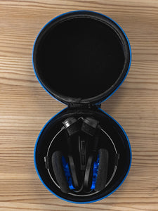 The four types of headphones used. (a) fully open headphones, Koss