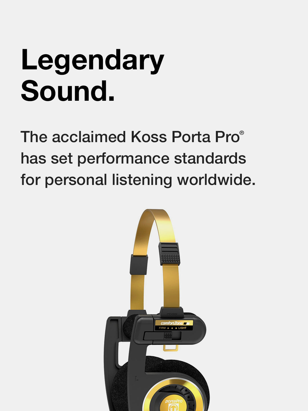 Koss Porta Pro Limited Edition Black Gold On-Ear Headphones, in-Line  Microphone