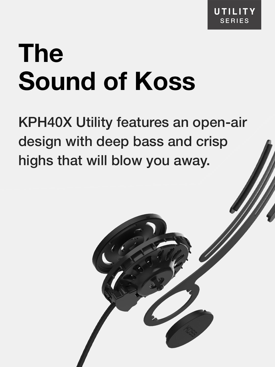 KPH40X Utility On-Ear Headphones - Koss Stereophones