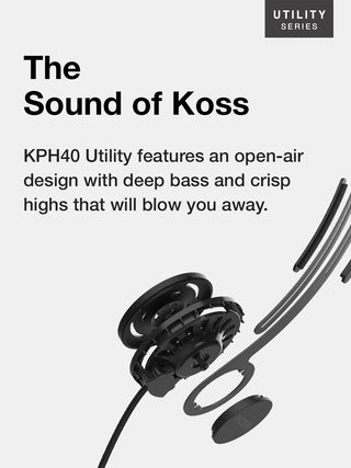 Koss KPH40 Utility On Ear Headphones expanded view